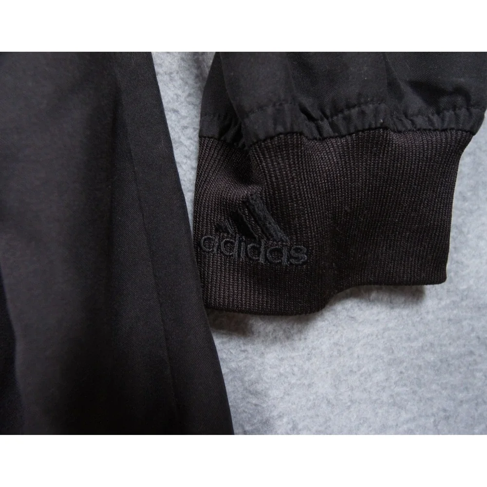 Vintage Adidas Jacket Mens XLarge Black Golf Windbreaker Pullover Outdoors Y2K
